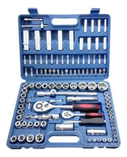 Set Juego De Llaves Tubos Y Puntas Combinadas 108 Pza