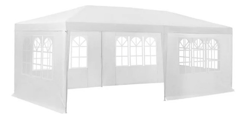Toldo Gazebo Carpa Super Grande Uso Rudo Armable 3x6 Mts Blanco