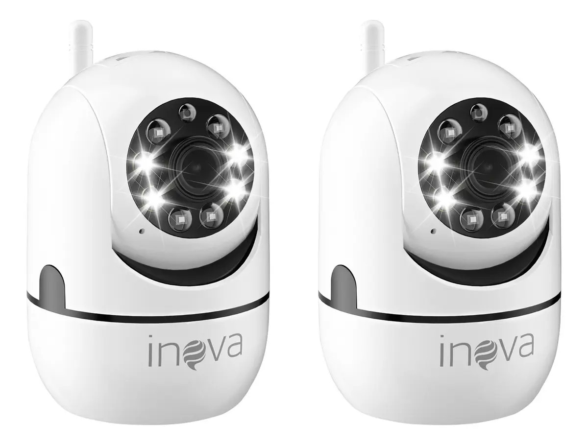 Kit Câmera De Segurança Inova Full HD 1080p Com Visão Noturna Colorida e Áudio Bidirecional