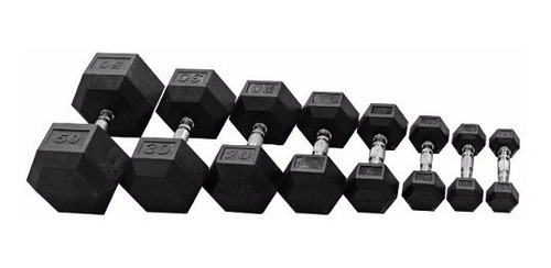 Mancuernas Hexagonales Pro 50 Kg X 2 = 100 Kg |