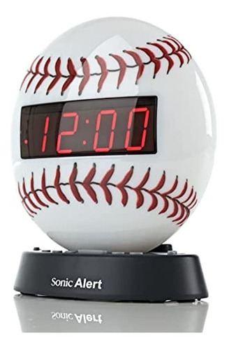 Sonic Alert Béisbol Despertador Nightlight | Luz Ambiental S