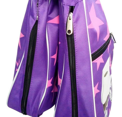 Imagen 7 de 8 de Bolso Alforja Estampado Porta Patín Artístico Doble - El Rey