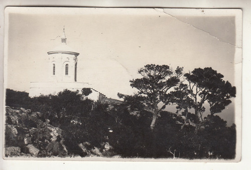 Antigua Postal Piriapolis Vista De Templo Cerro San Antonio