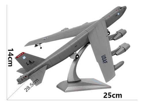Modelo De Bombardero Americano De Aleación Fundida A 1: 200