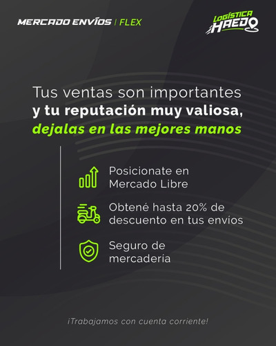Imagen 5 de 5 de Mensajeria Moto Mercado Envios Flex Motomensajeria