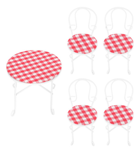 1 Juego De Figuritas Decorativas Para Mesa Y Silla En Miniat