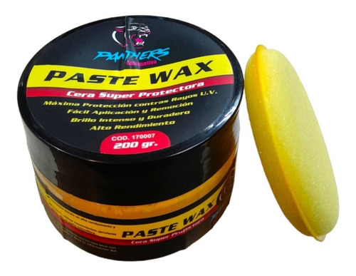 Paste Wax Cera Protectora Panthers Envase 200 G Con Carnauba