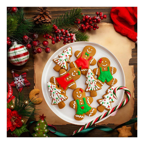 Juego De Cortadores De Galletas Navideñas De Orapink, 5 Pcs