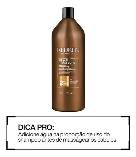 Redken All Soft Mega Curls Shampoo 1000ml
