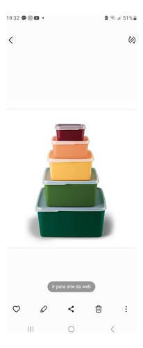 Tupperware Kite Basic Line - Várias Cores Disponíveis