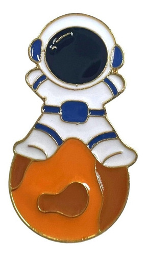 Pin Broche Astronauta Sobre Luna Sxz203