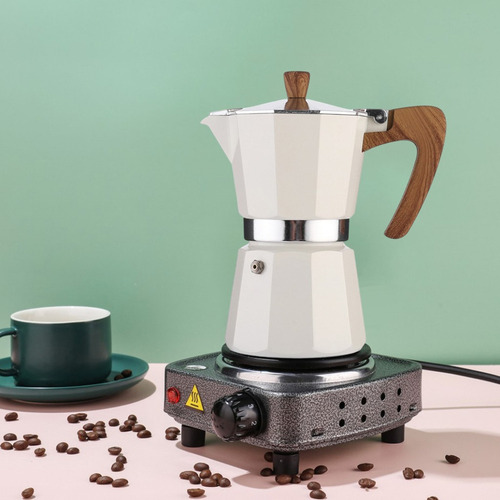 Estufa De Aluminio Cafetera Espresso Cafetera Moka Cubana