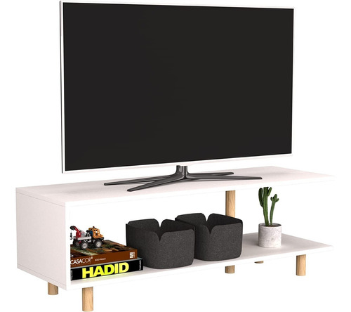 Moru Mueble De Tv Diseño Tokyo Moderno Para Casa U Oficina Color Blanco