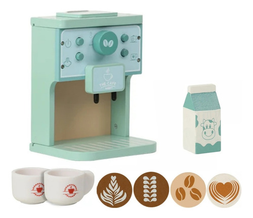 J Máquina De Café Infantil De Madera, Juego De Rol, Juego