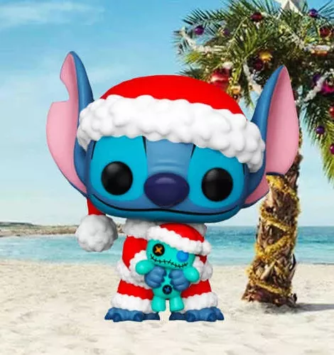 Funko POP! Disney Lilo & Stitch - Santa Stitch with Scrump #983