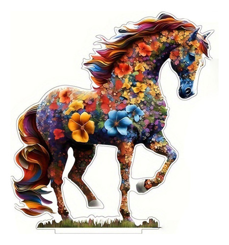 Mesa De Fiesta Navideña D Con Decoración De Flores Y Caballo