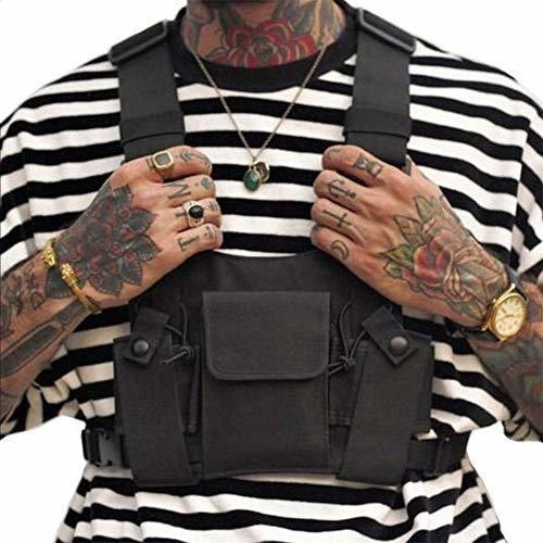 Universal Hands Free Radio Front Pack Pouch Hip Hop Bag...