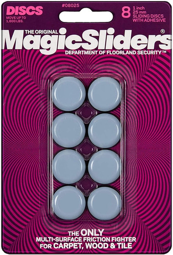 Magic Sliders Discos Circulares 25mm C/adhesivo 08025