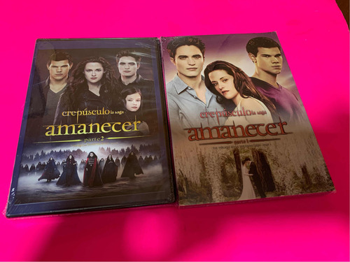 Crepúsculo Amanecer Parte 1 & 2 Película Dvd