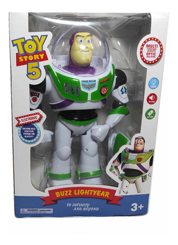 Figura Buzz Lightyear Camina Luz Sonido Toy Story Pila Aa 3