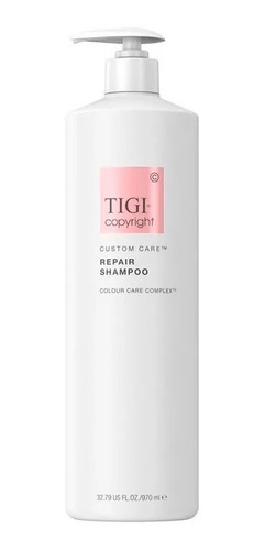 Shampoo Tigi Copyright Repair Cabello Seco Reparador X 970ml