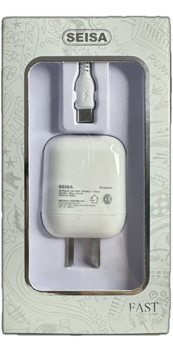Cargador Tipo C Seisa V10-type 2.a 1mt