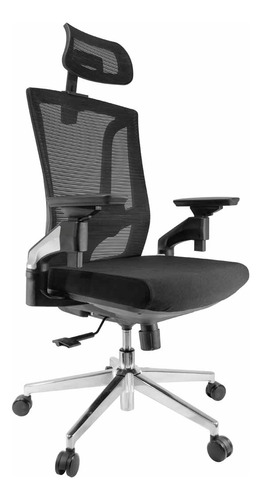 Silla Ejecutiva Ajustable Ergonómica E-11751 Con Brazos 4d