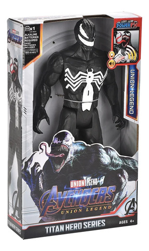 Figura De Acción Venom 30 Cm Con Luz Y Sonido Articulado V1