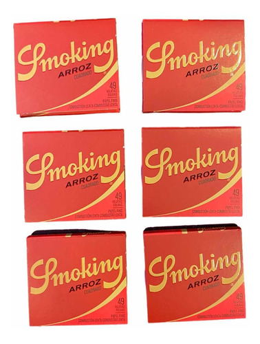 Papelillos De Arroz Smoking Pack 6 Unidades