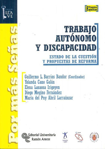 Libro Trabajo Autónomo Y Discapacidad De Guillermo L Barrios