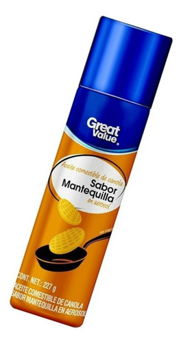 5 Pza Aceite Comestible Great Value De Canola Sabor Mantequi