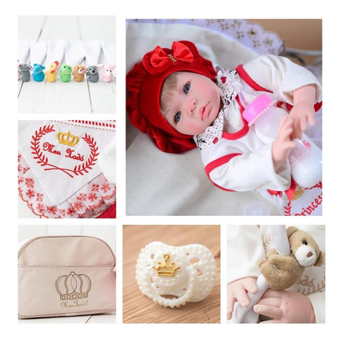 Bebê Reborn Real Realista Verdade Barata Princesa + Bolsa