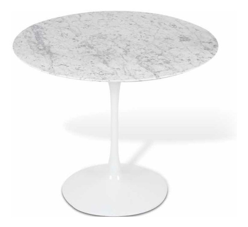 Kit De Jantar Mesa Mármore Carrara 1.10 + 4 Cadeiras
