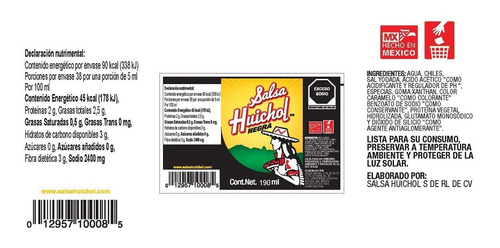 Imagen 4 de 8 de Kit Salsa Huichol Con 4 Botellas Y Gorra Logo Botella