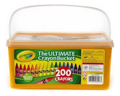 Caja Crayola Ultimate Crayon Bucket 200 Pz