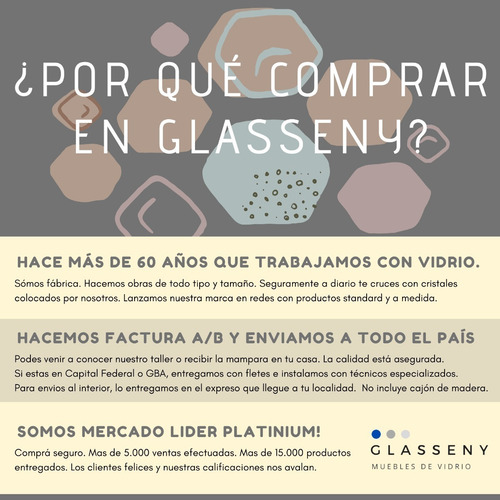 Imagen 7 de 9 de Mampara Fija Vidrio Blindex Laminado 8mm 80x180cm Hay Stock!