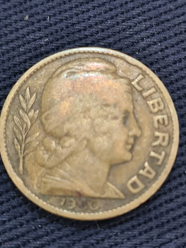 Moneda Rep Argentina 10 Centavos Año 1950 (Usado)