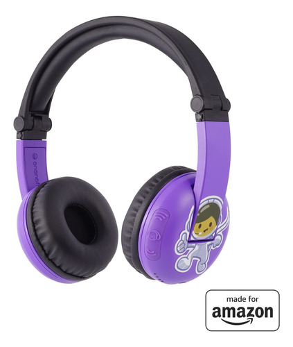 Made For Amazon, Kids Bluetooth Headset Ages (3-7) Color Purple