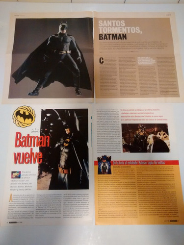 Batman Lote De Clippings Recortes Notas Originales