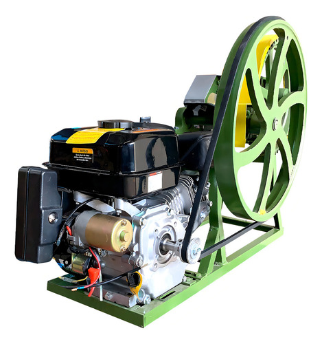 Engenho De Cana A Gasolina Partida Elétrica 7hp Rolo De Inox