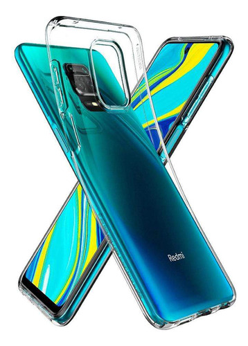 Estuche Funda Forro | Para Xiaomi Redmi Note 9s / Note 9 Pro / Note 9 Pro Max | Spigen Liquid Crystal | Color Claro / Transparente | Protección Antichoque | Acabados Premium
