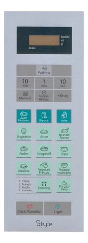Membrana Teclado Microondas Nnst652w