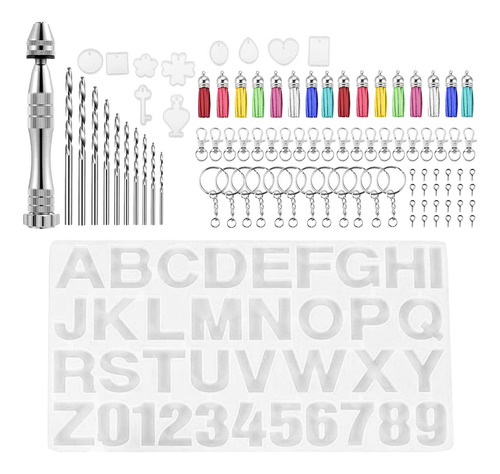 Molde De Silicone Resina Chaveiro Letra Molde Alfabeto