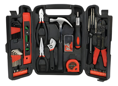 Kit De Herramientas 129 Piezas Multiusos Con Maletín Dm-0030