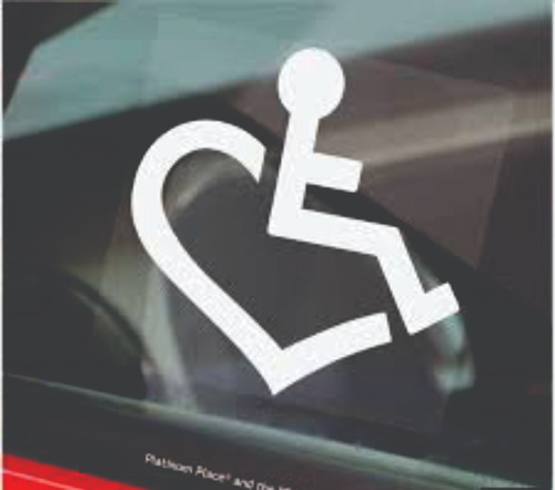 Stickers Discapacitados Minusvalidos  Cuidado Mde