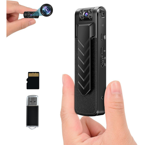 Mini Camara Corporal Aoceman 1080p Hd Spy Bodycam 32gb Ta...