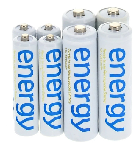 Baterias Pilas Recargables Aaa 2000 Mah X 4energy