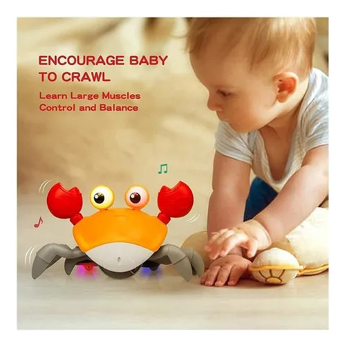 Juguetes Para Bebé De Cangrejo Con Música Función De Sensor
