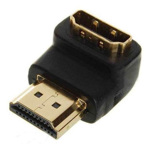 Adaptador / Codo Hdmi Angulo 90º Prolongador Macho A Hembra