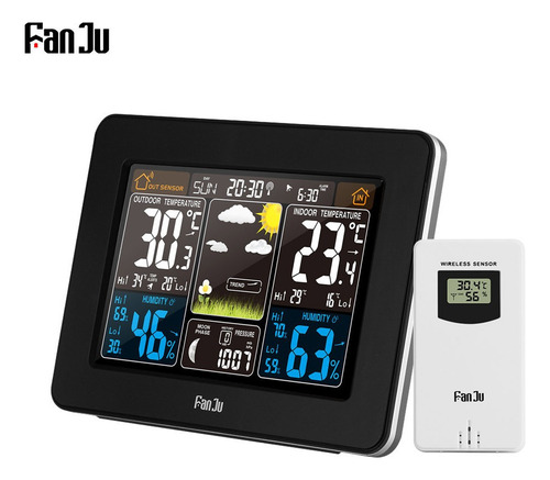 M Estação Meteorológica Fanju Fj3365 Com Cor